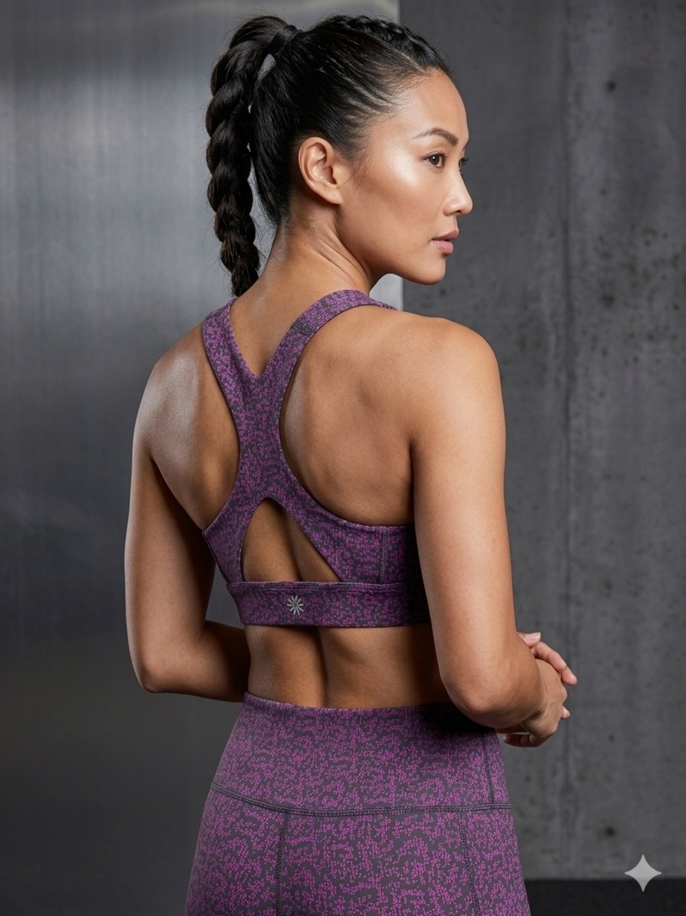 Athleta Ultimate Textured Athletic Yoga Running Sports Bra Size XXS